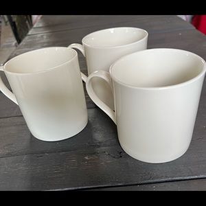 Set/3 pier1  mugs white